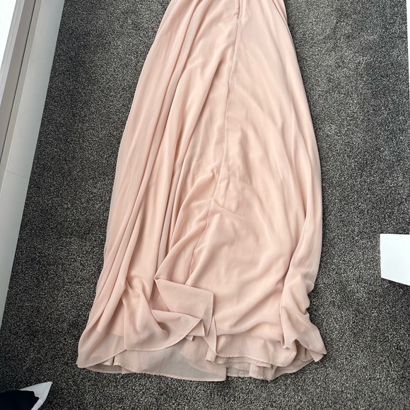 Lulus Romantic Ways Blush Pink Lace Button Up Back Dress - Picture 7 of 11